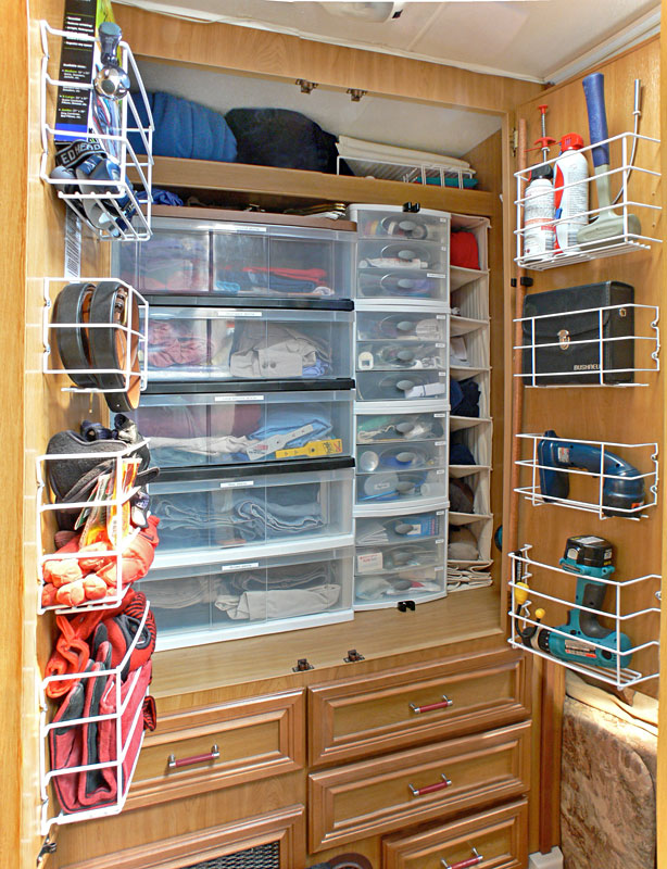 20 Storage Ideas For RV Closets With Pictures | RV Living USA